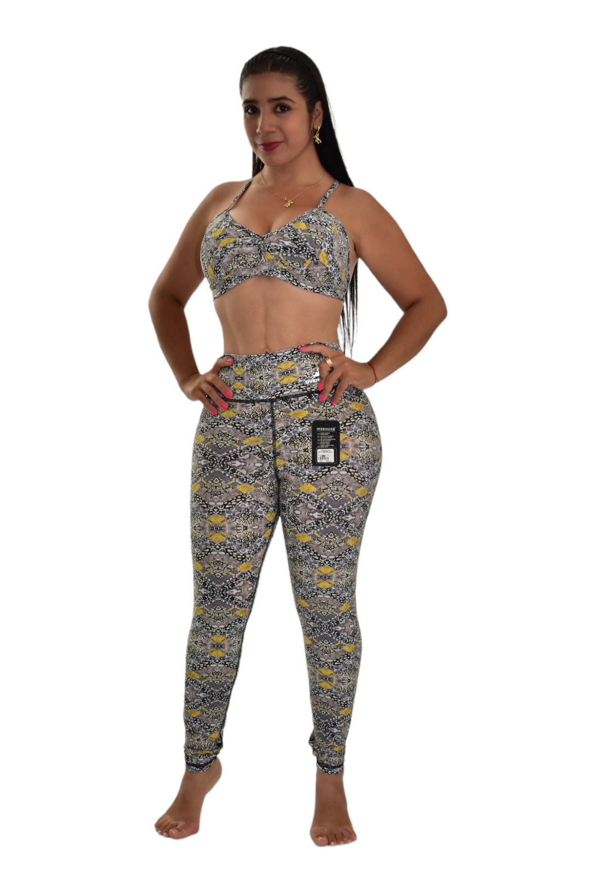 LEGGINS SET 2 PIEZAS PREMIUMTEX AMARILLO ROMBO oversilvercolombia