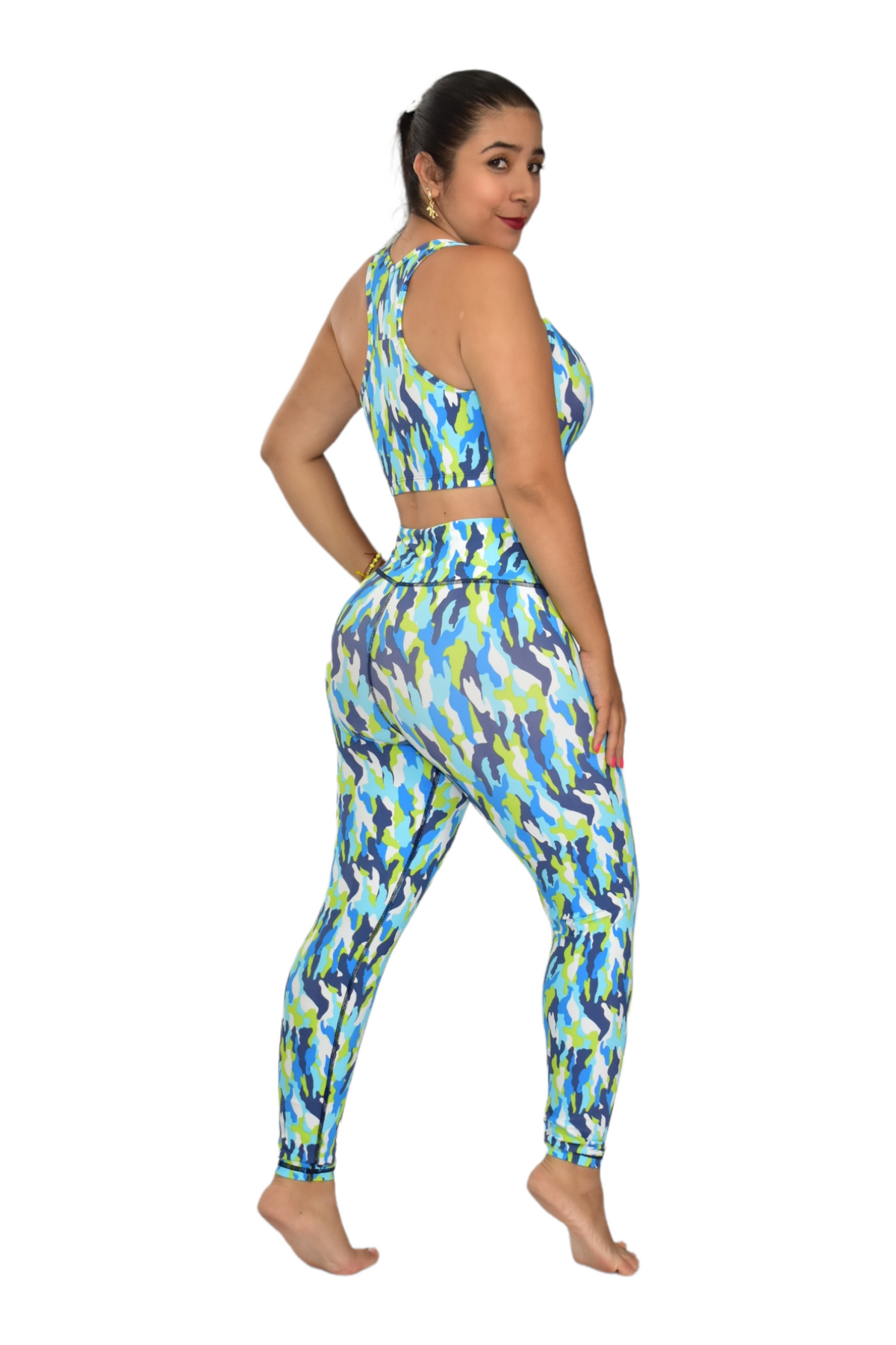 LEGGINS SET 2 PIEZAS PREMIUMTEX MILITAR VERDE AZUL oversilvercolombia