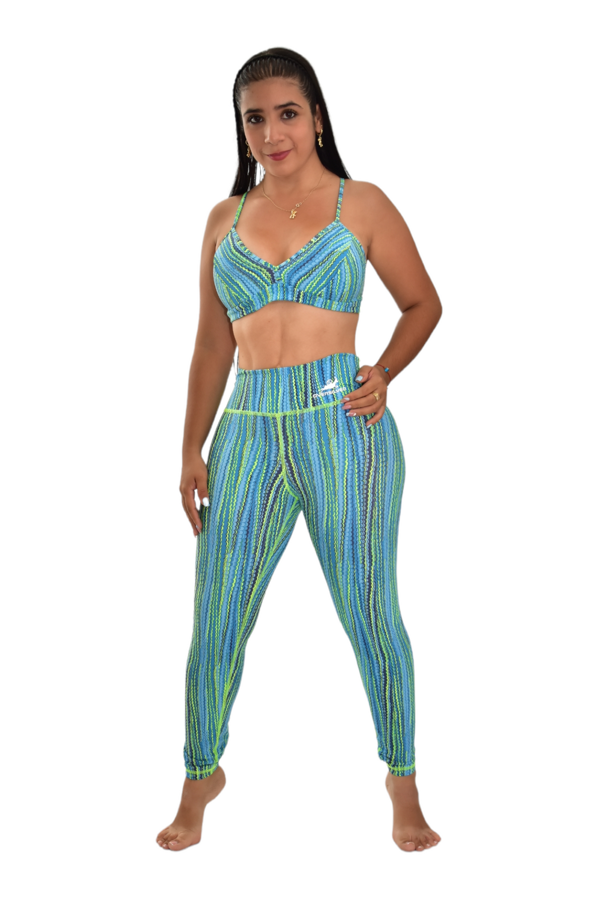 LEGGINS SET 2 PIEZAS PREMIUMTEX VERDE ESCAMA oversilvercolombia