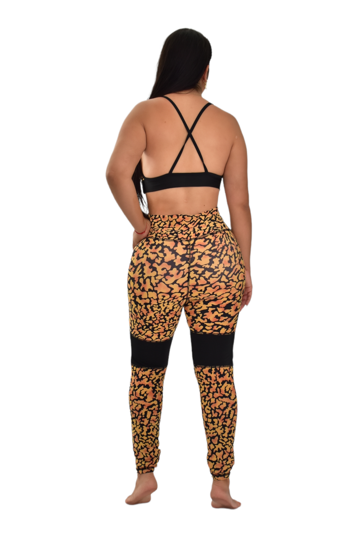 LEGGINS COMBINADA SET 2 PIEZAS PREMIUMTEX AMARILLO PANTERA oversilvercolombia