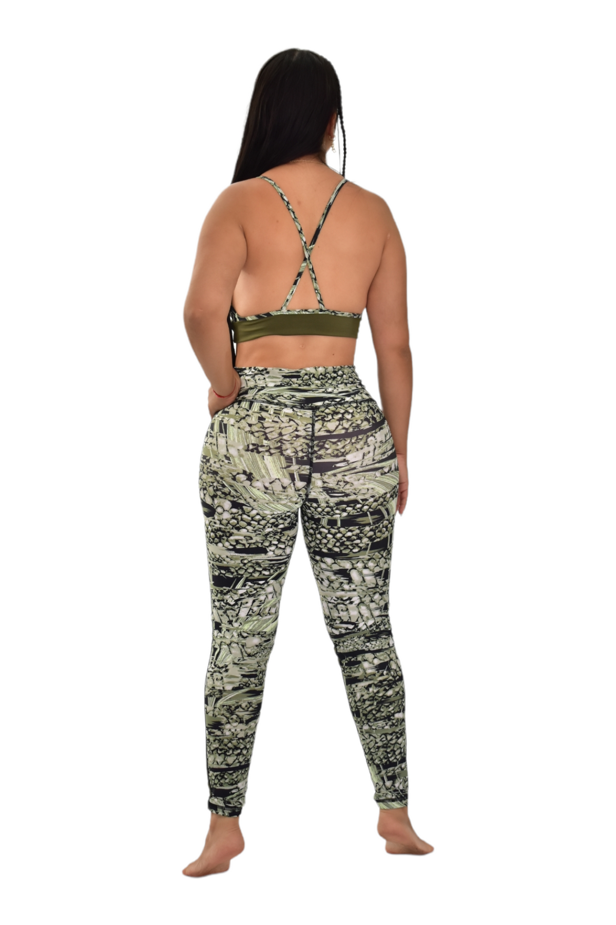 LEGGINS COMBINADA SET 2 PIEZAS PREMIUMTEX VERDE TORTUGA oversilvercolombia