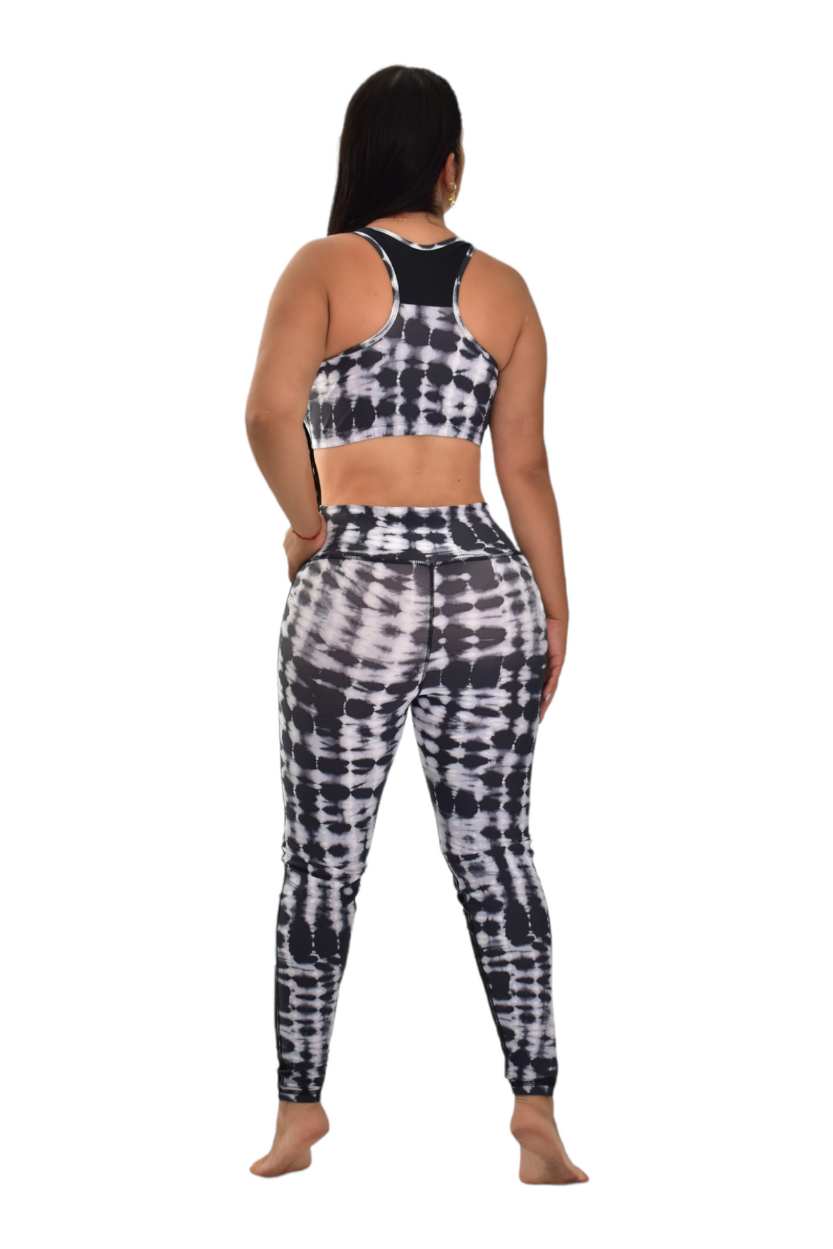 LICRA SET 2 PIEZAS PREMIUMTEX NEGRO MANCHAS oversilvercolombia