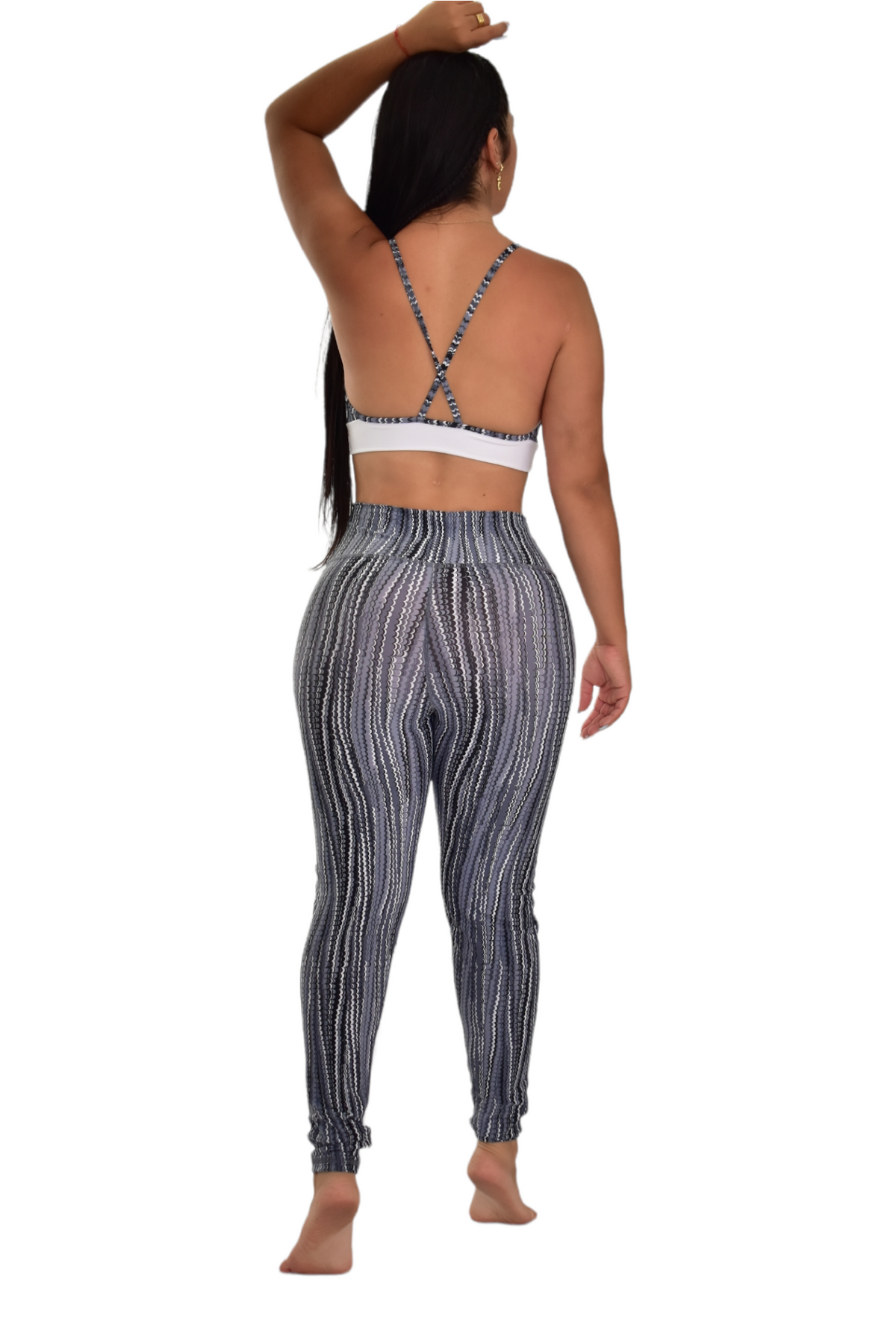 LEGGINS COMBINADO SET 2 PIEZAS PREMIUMTEX GRIS ESCAMA oversilvercolombia
