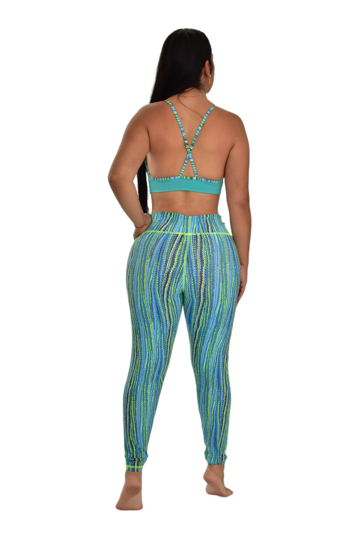 LEGGINS COMBINADO SET 2 PIEZAS PREMIUMTEX VERDE ESCAMA oversilvercolombia