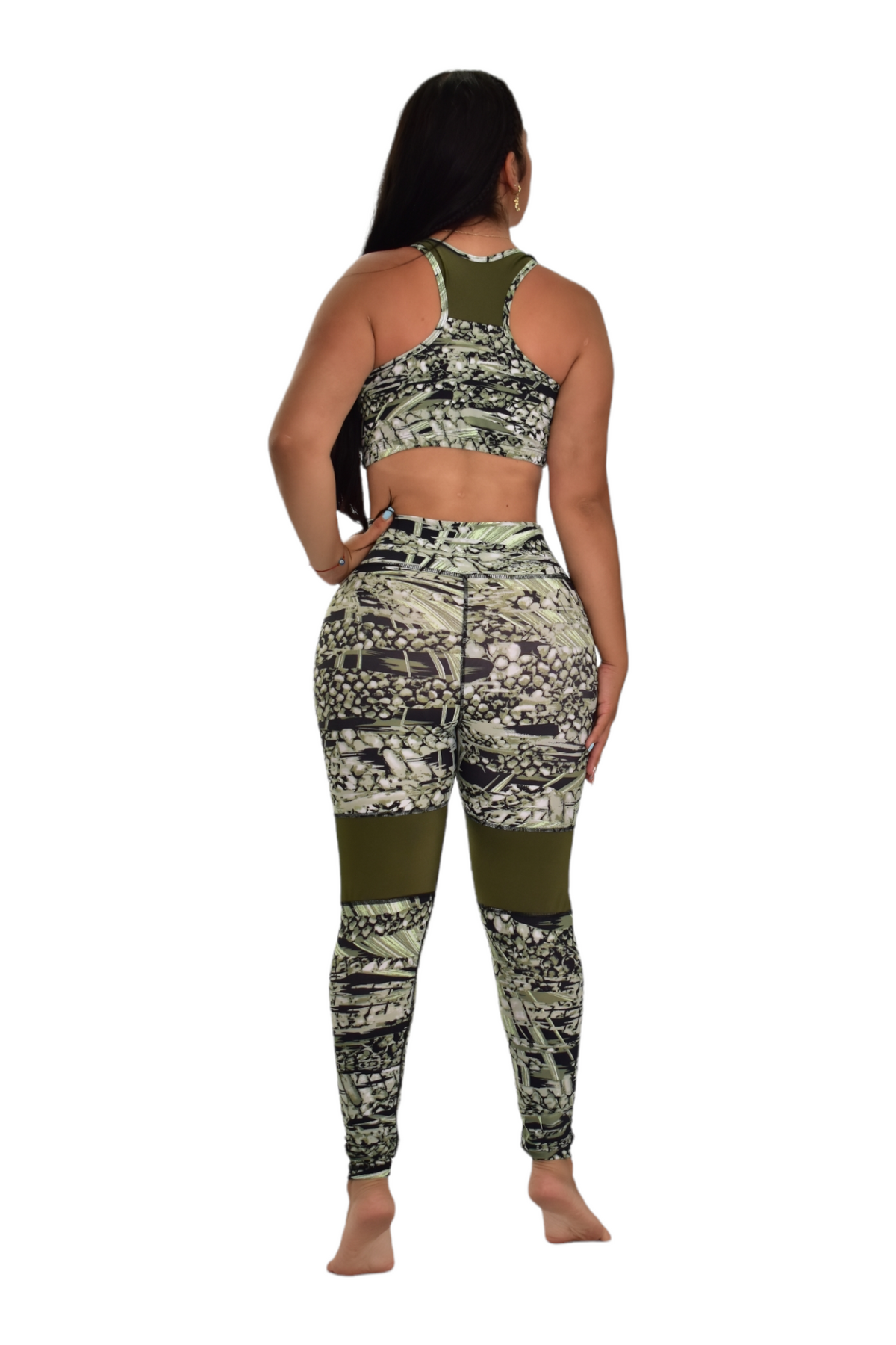 LEGGINS COMBINADO SET 2 PIEZAS PREMIUMTEX VERDE TORTUGA oversilvercolombia
