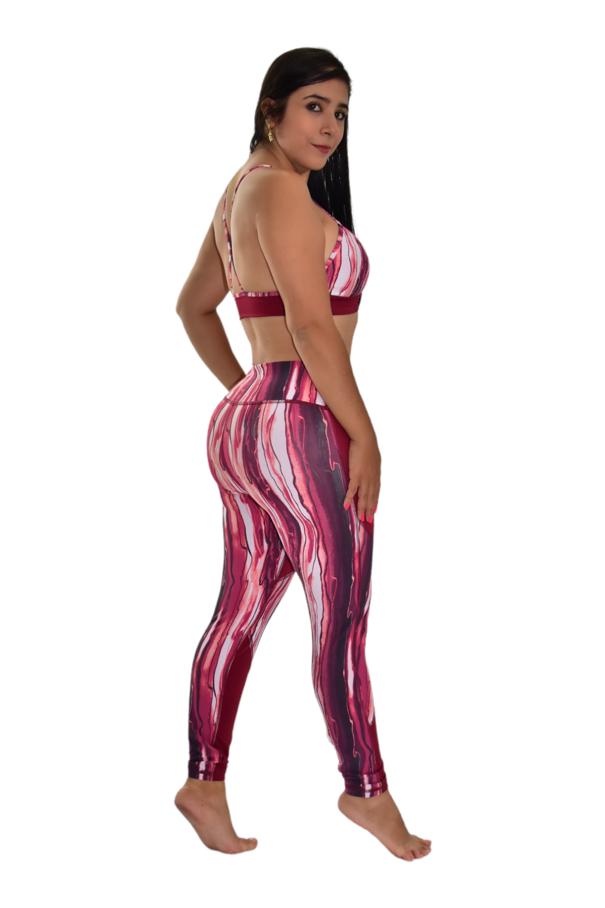 LEGGINS COMBINADA SET 2 PIEZAS PREMIUMTEX VINOTINTO oversilvercolombia