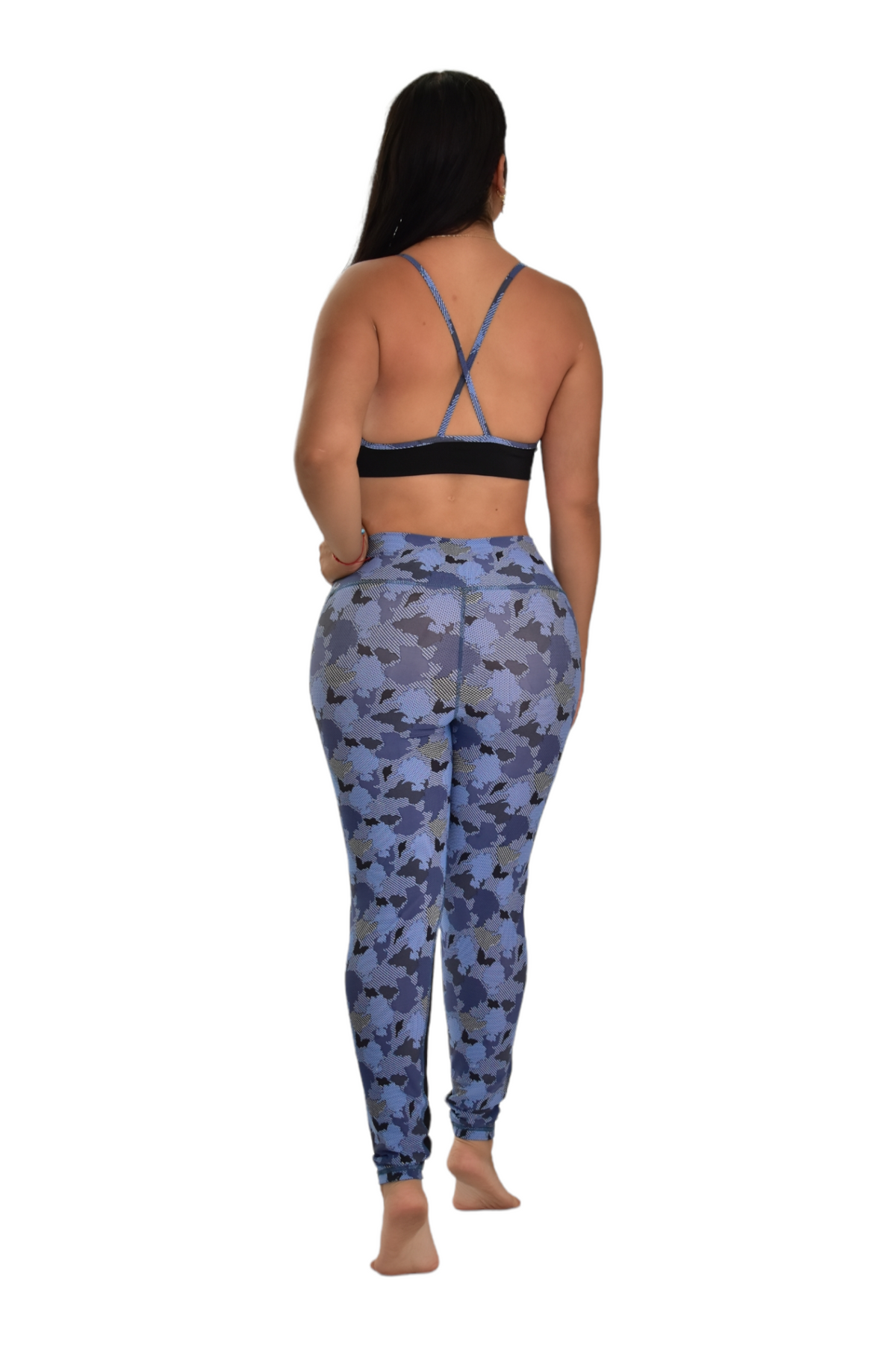LEGGINS COMBINADO SET 2 PIEZAS PREMIUMTEX MILITAR OSCURO FRENTE oversilvercolombia