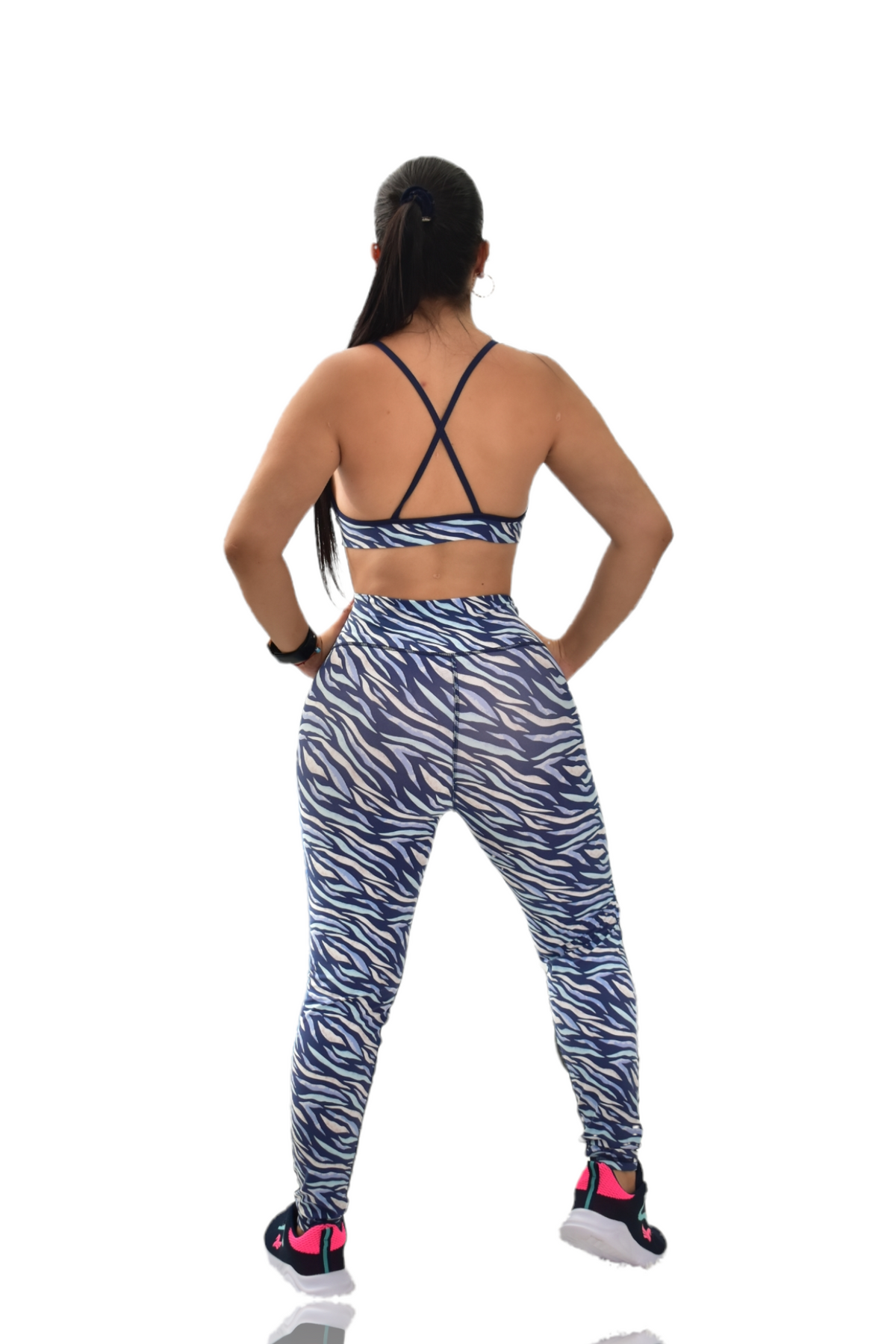 LEGGINS COMBINADA SET 2 PIEZAS PREMIUMTEX AZUL CEBRA oversilvercolombia