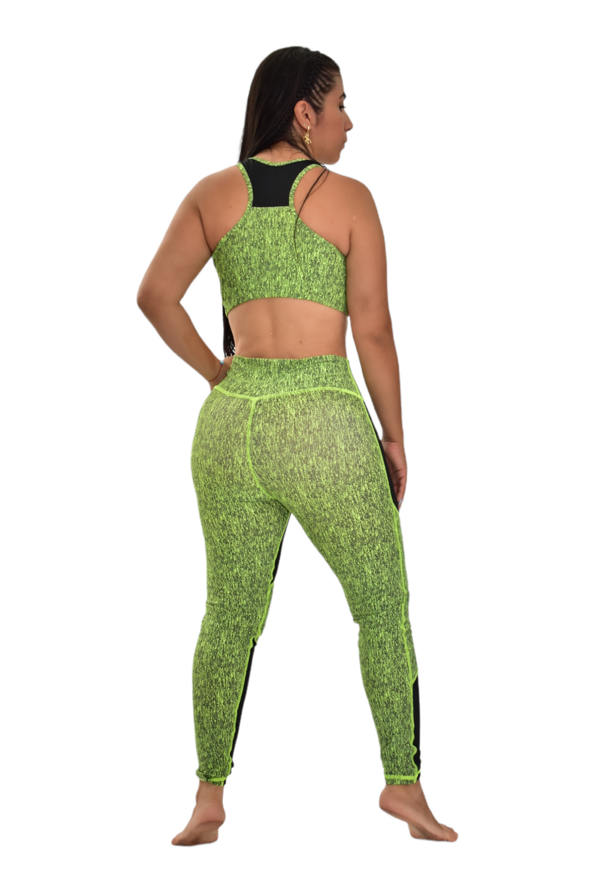 LEGGINS COMBINADA SET 2 PIEZAS PREMIUMTEX VERDE JASPE oversilvercolombia