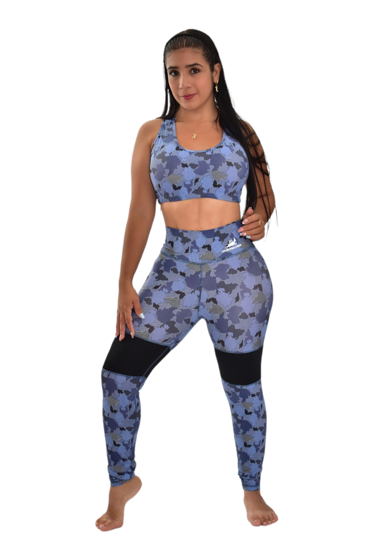 LEGGINS COMBINADO SET 2 PIEZAS PREMIUMTEX MILITAR MITAD oversilvercolombia