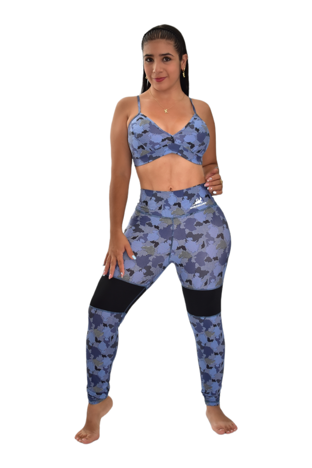 LEGGINS COMBINADO SET 2 PIEZAS PREMIUMTEX MILITAR MITAD oversilvercolombia