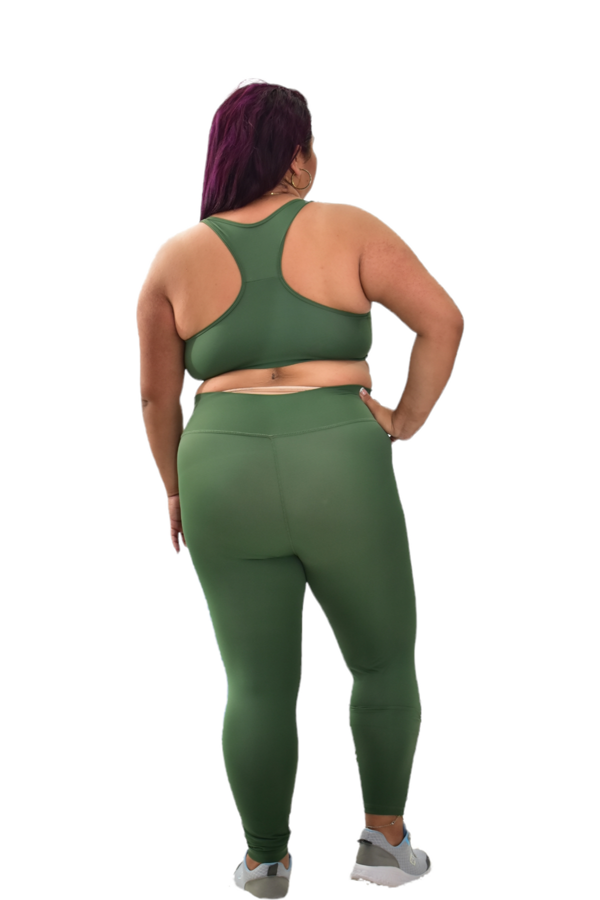 LICRA TALLA PLUS SET 2 PIEZAS PREMIUMTEX VERDE MILITAR oversilvercolombia
