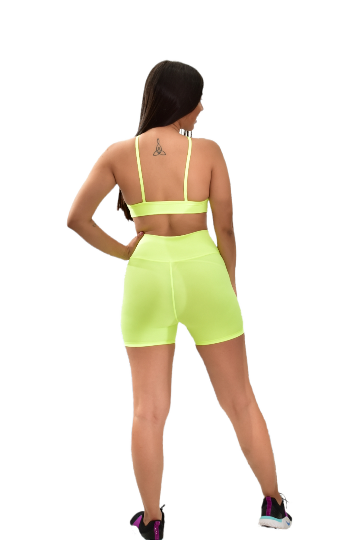 SHORT SET 2 PIEZAS PREMIUMTEX VERDE NEON oversilvercolombia