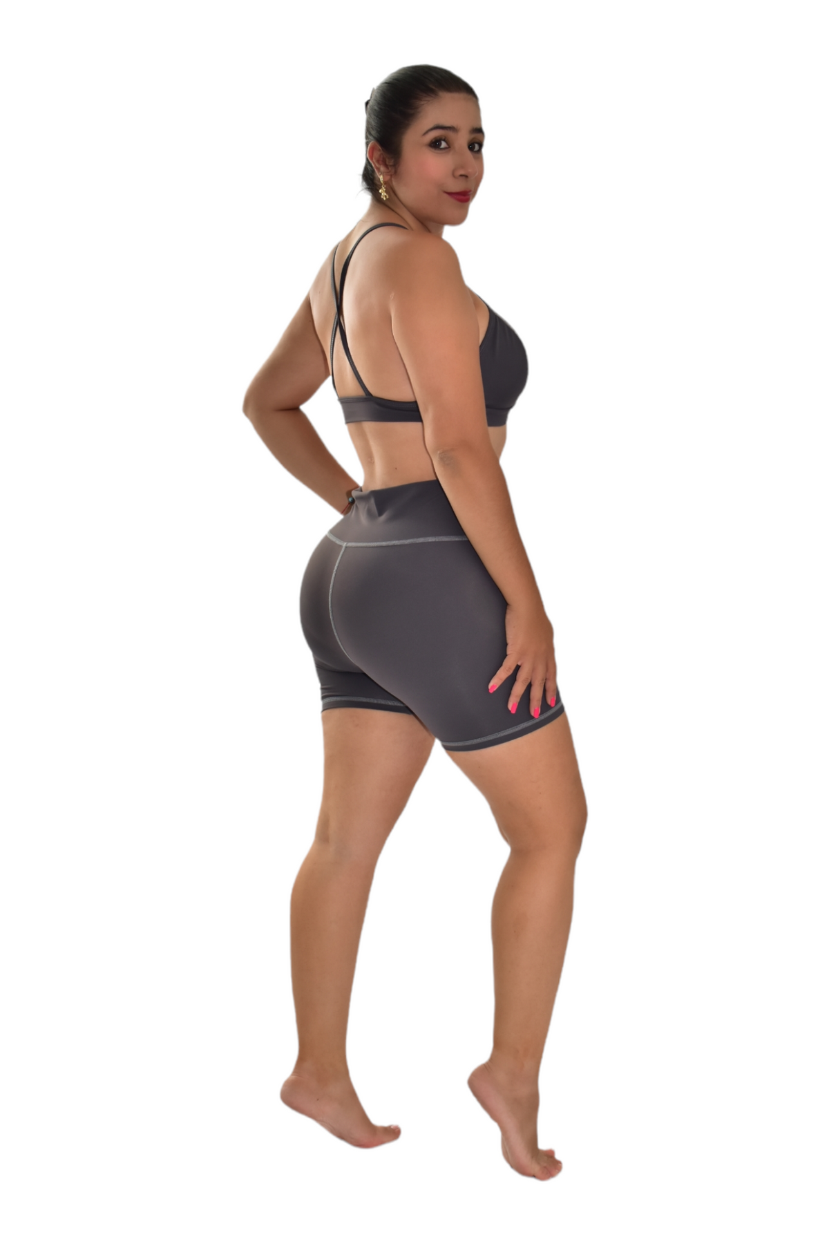 SHORT SET 2 PIEZAS PREMIUMTEX GRIS OSCURO oversilvercolombia
