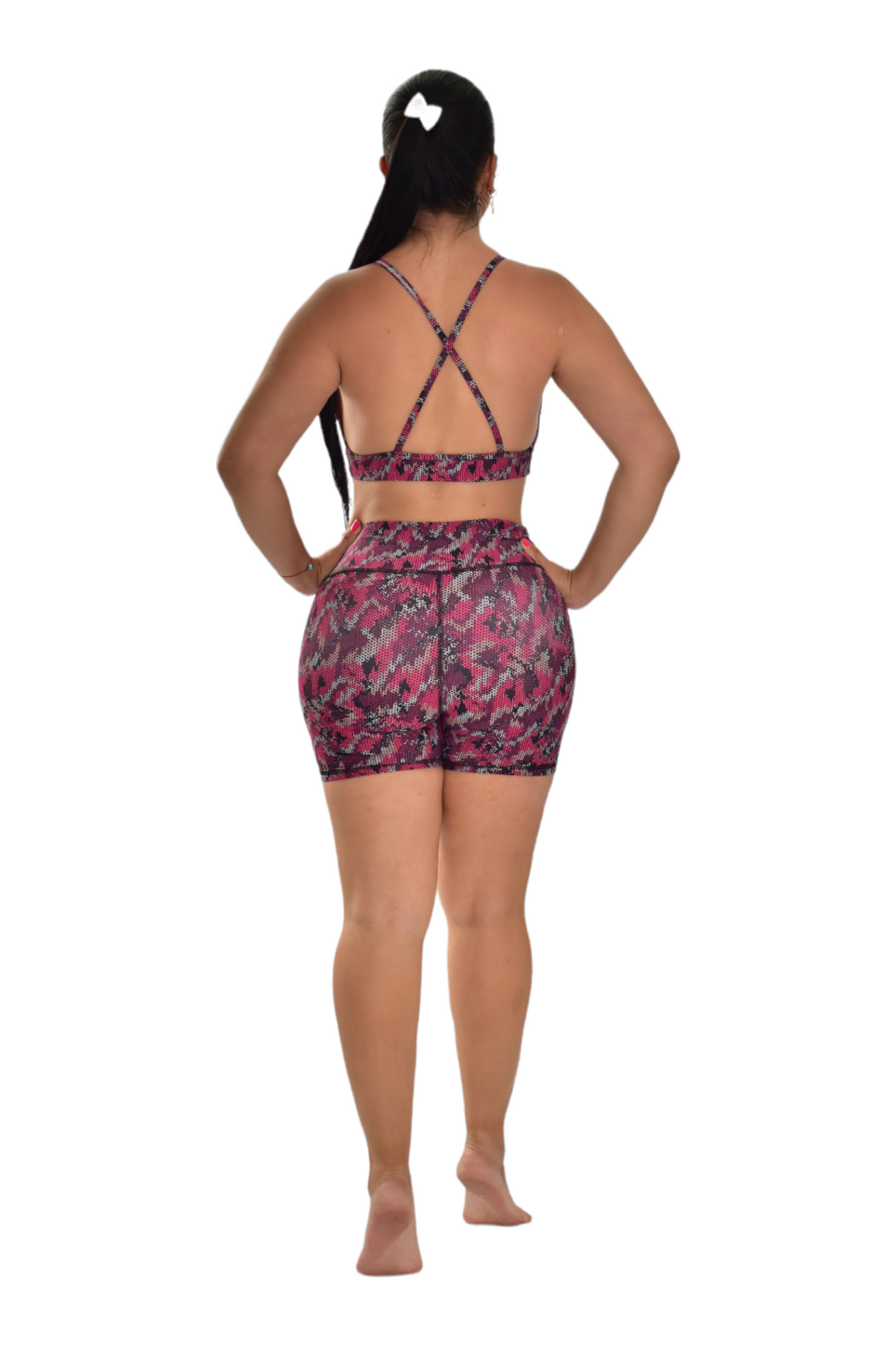 SHORT SET 2 PIEZAS PREMIUMTEX VINOTINTO CUADRO oversilvercolombia