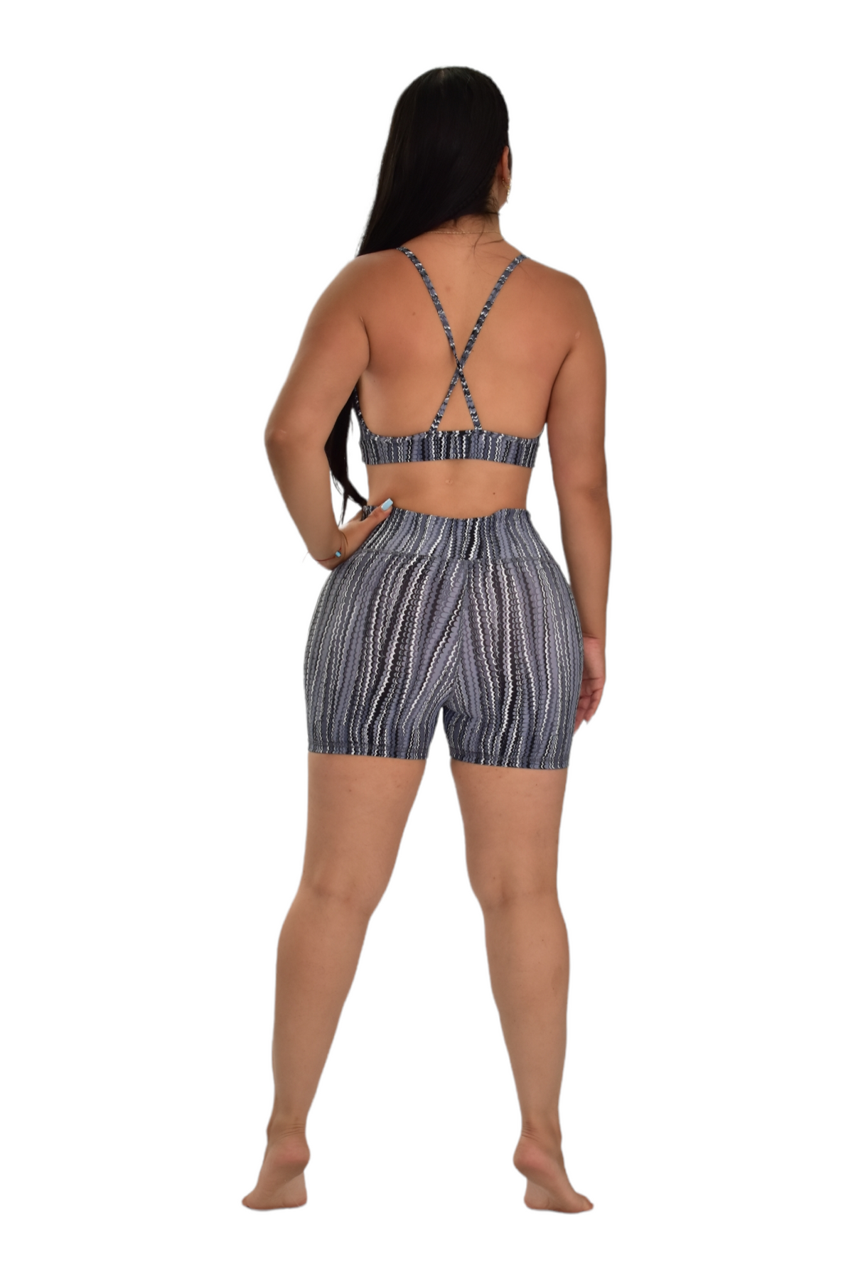 SHORT SET 2 PIEZAS PREMIUMTEX GRIS ESCAMA oversilvercolombia
