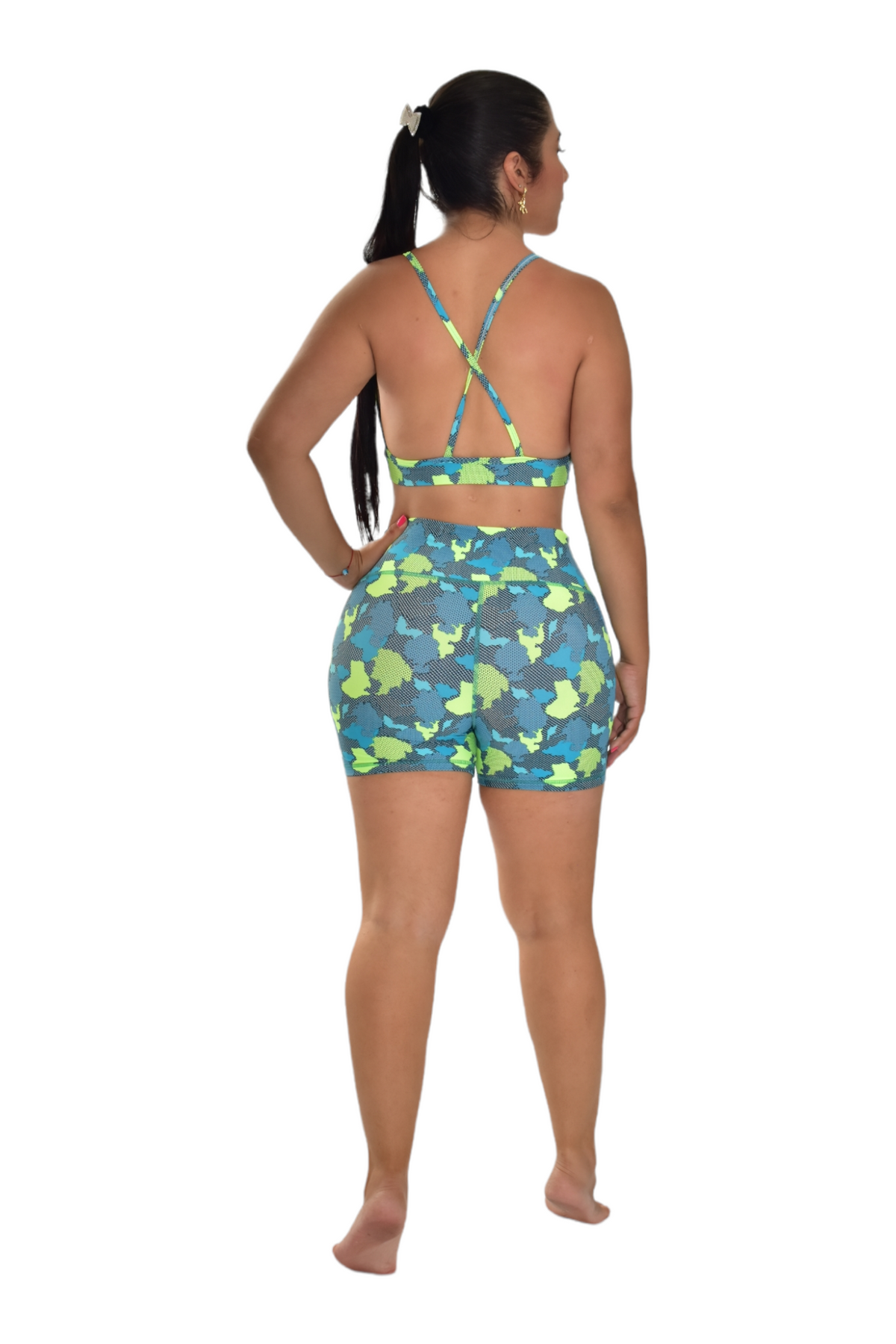 SHORT SET 2 PIEZAS PREMIUMTEX MILITAR NEON oversilvercolombia