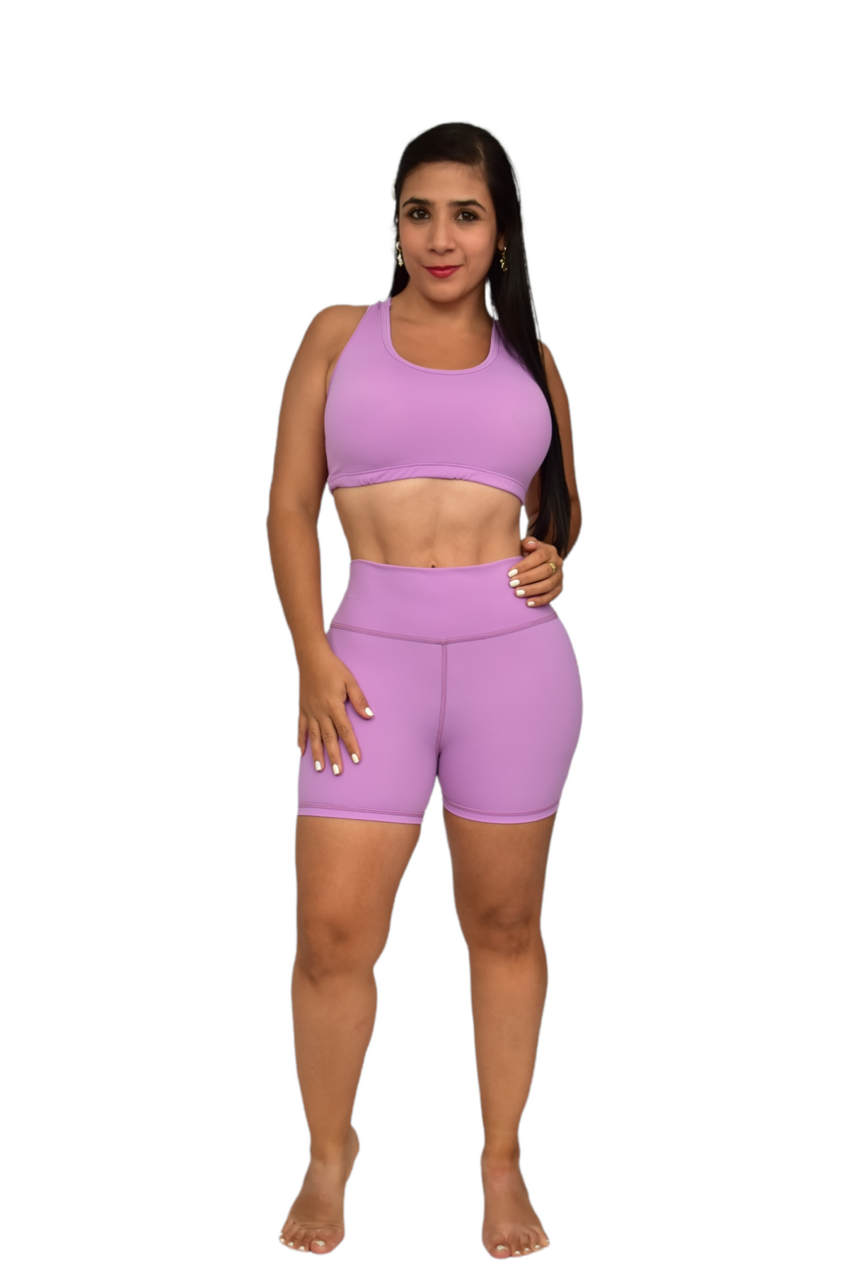 SHORT SET 2 PIEZAS PREMIUMTEX LILA oversilvercolombia