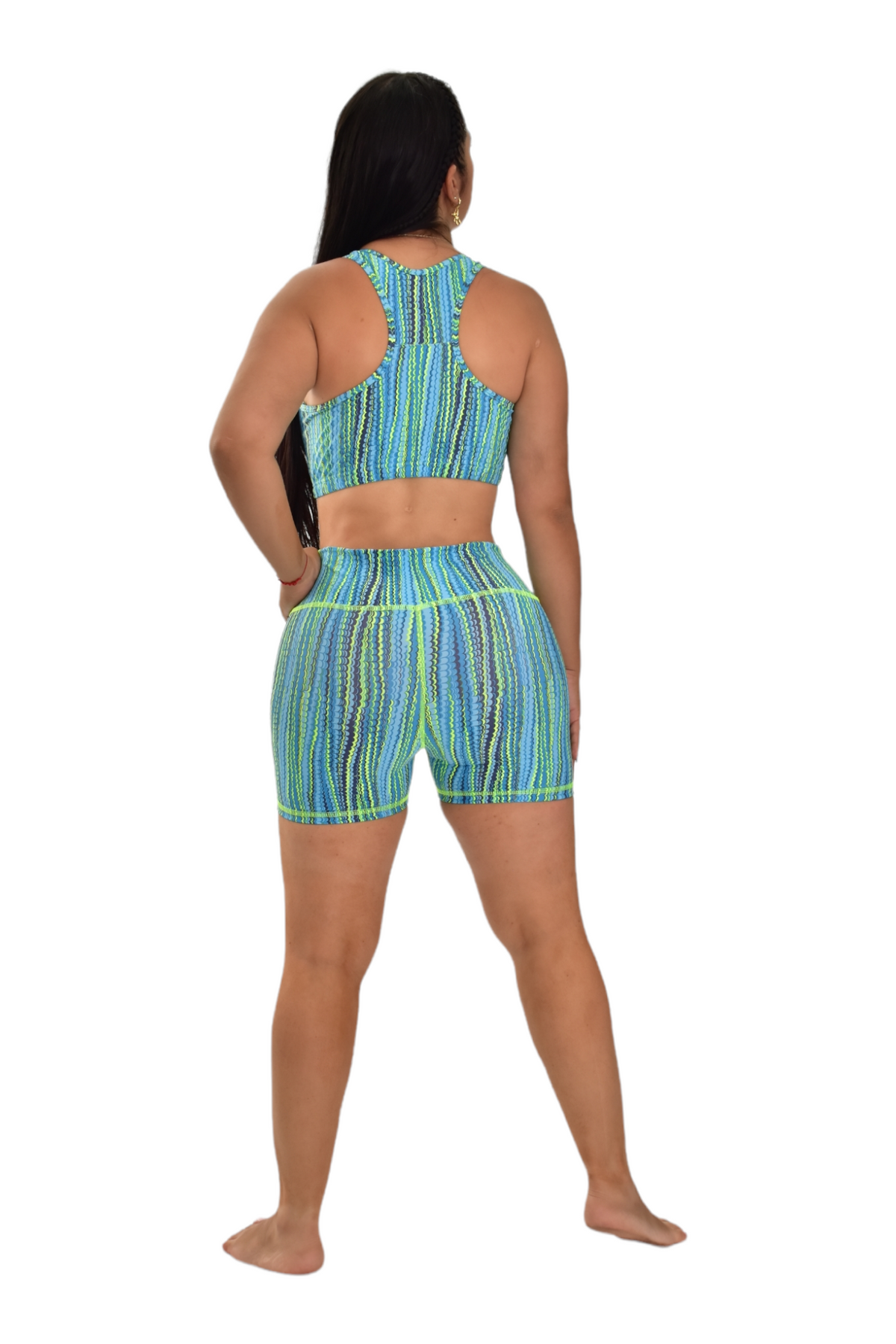 SHORT SET 2 PIEZAS PREMIUMTEX VERDE ESCAMA oversilvercolombia