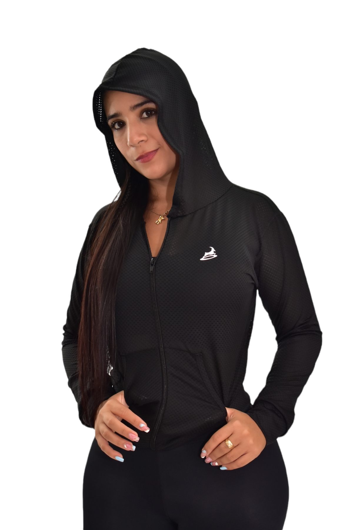 CHAQUETA DEPORTIVA DAMA NEGRO OVERSILVER®