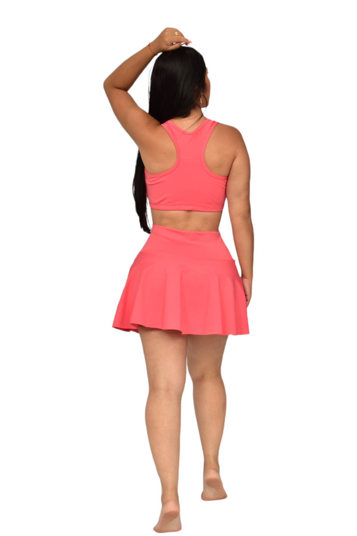 FALDA SHORT SET 2 PIEZAS SUPLEX PALO  DE ROSA oversilvercolombia