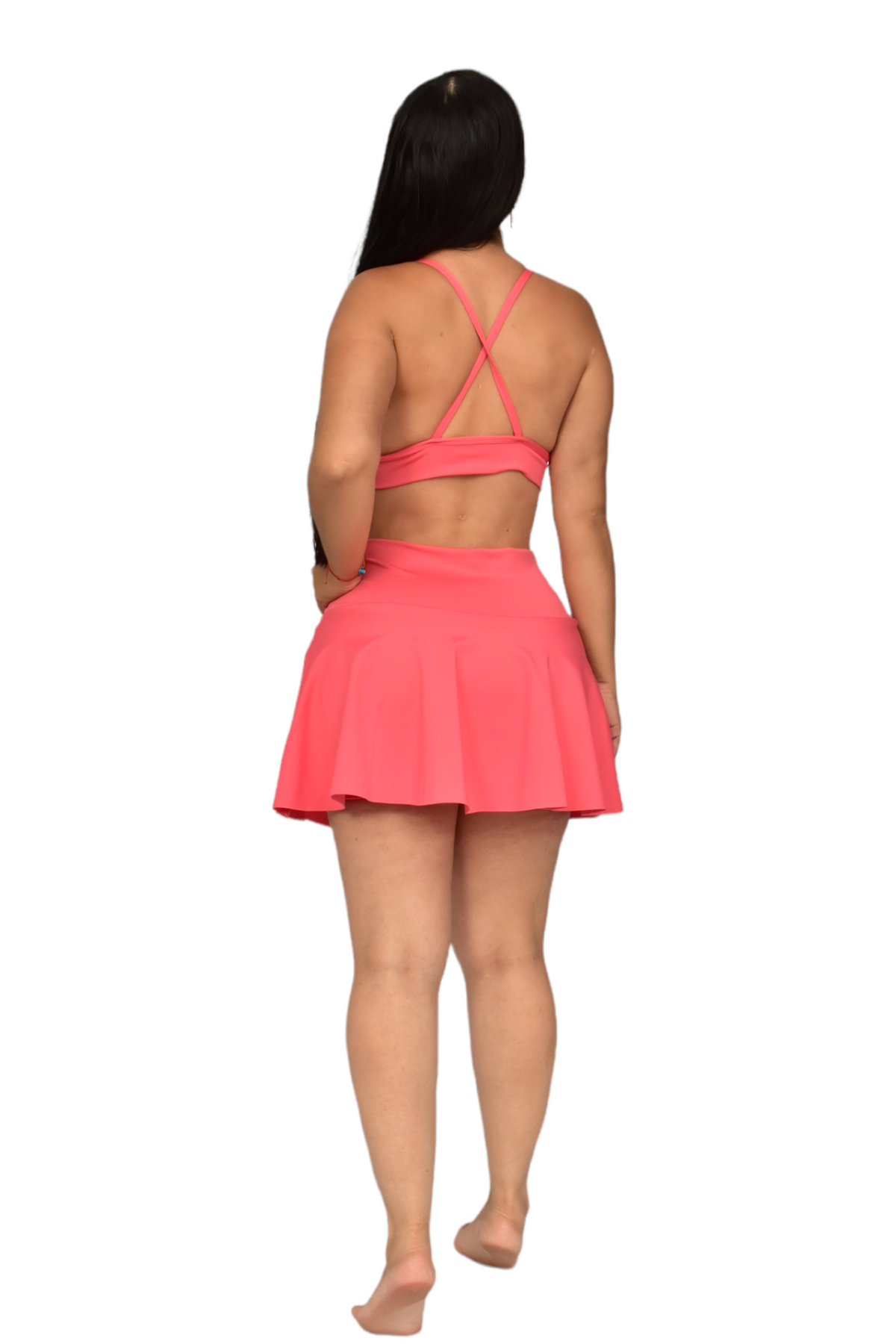 FALDA SHORT SET 2 PIEZAS SUPLEX PALO  DE ROSA oversilvercolombia
