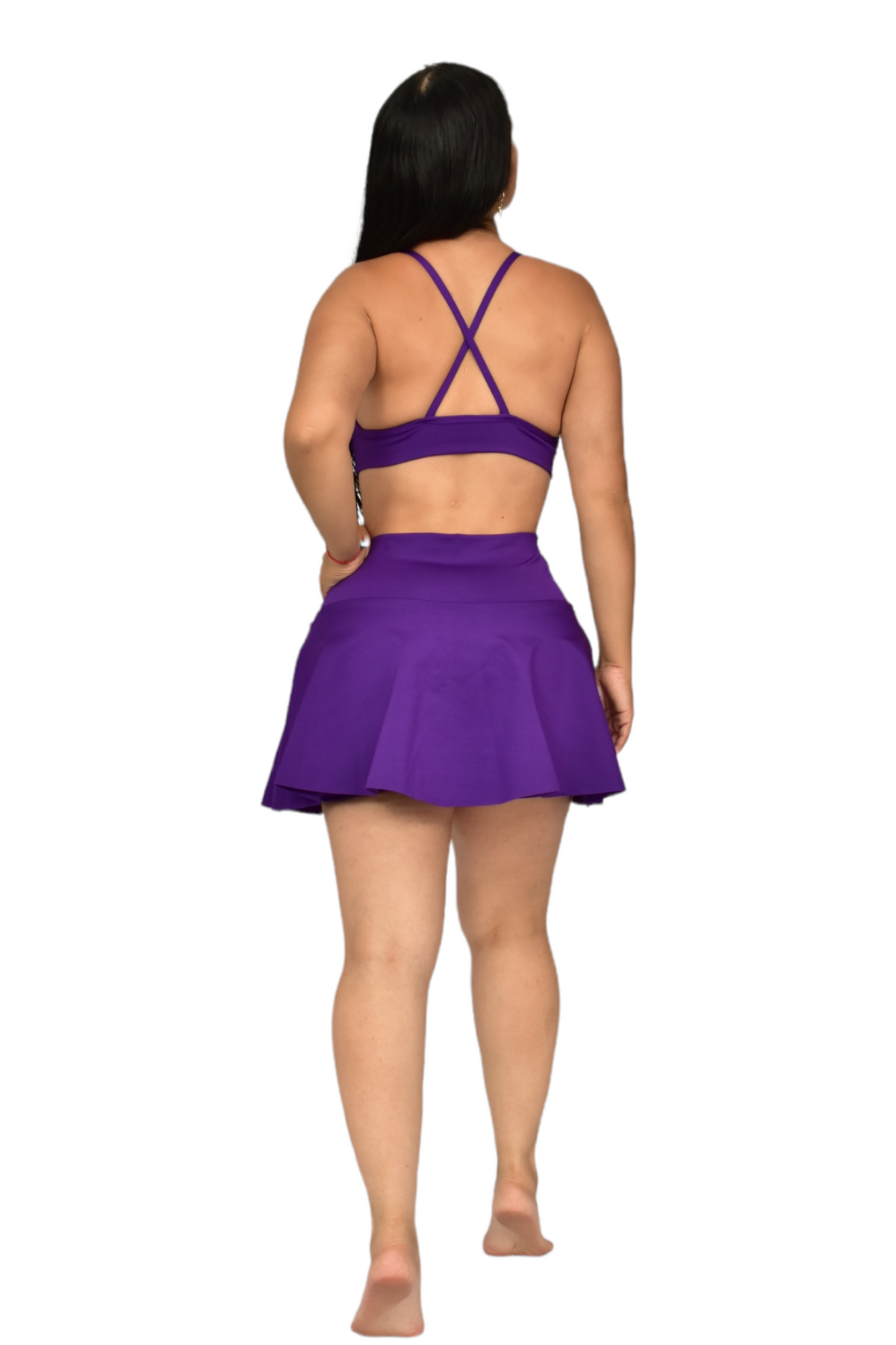 FALDA SHORT SET 2 PIEZAS SUPLEX MORADO oversilvercolombia