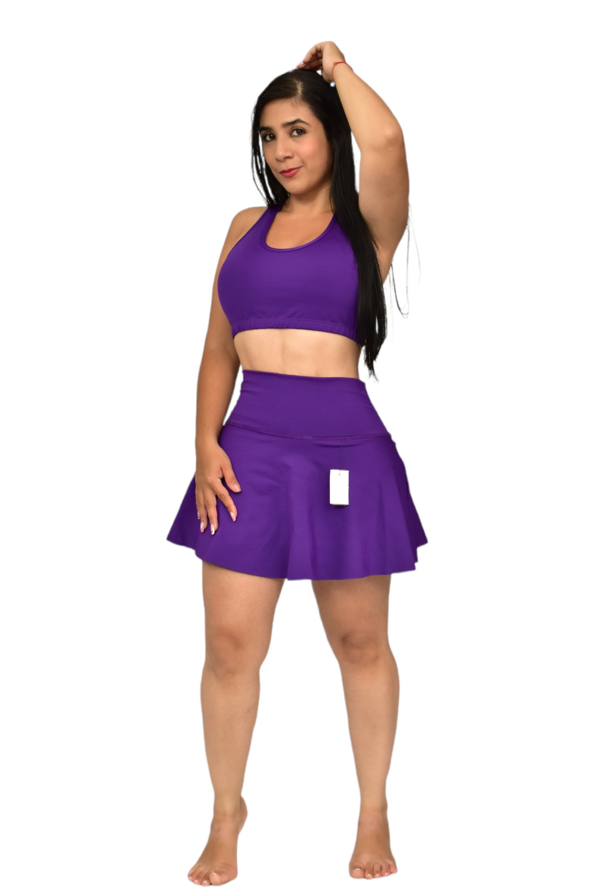 FALDA SHORT SET 2 PIEZAS SUPLEX MORADO oversilvercolombia
