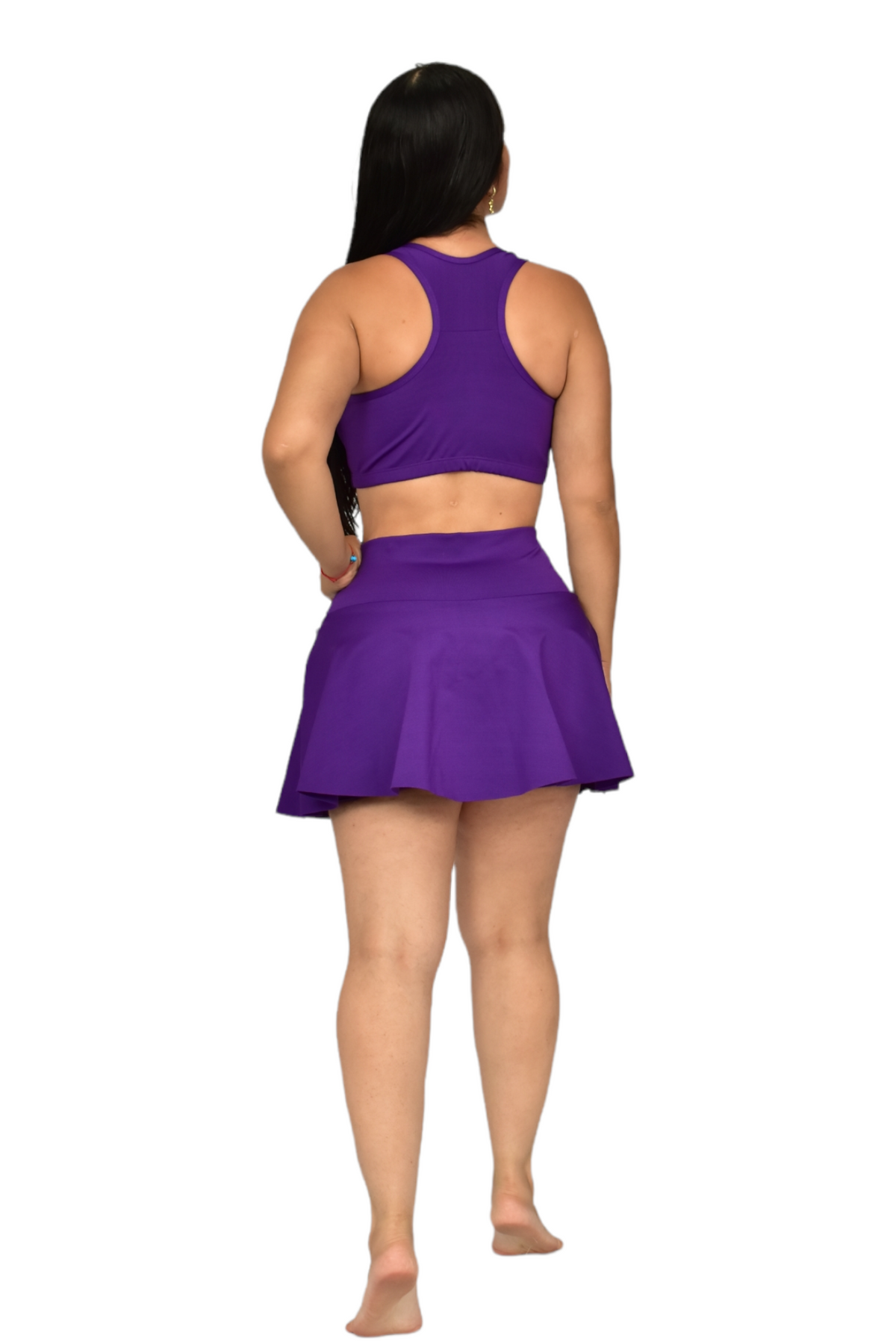 FALDA SHORT SET 2 PIEZAS SUPLEX MORADO oversilvercolombia