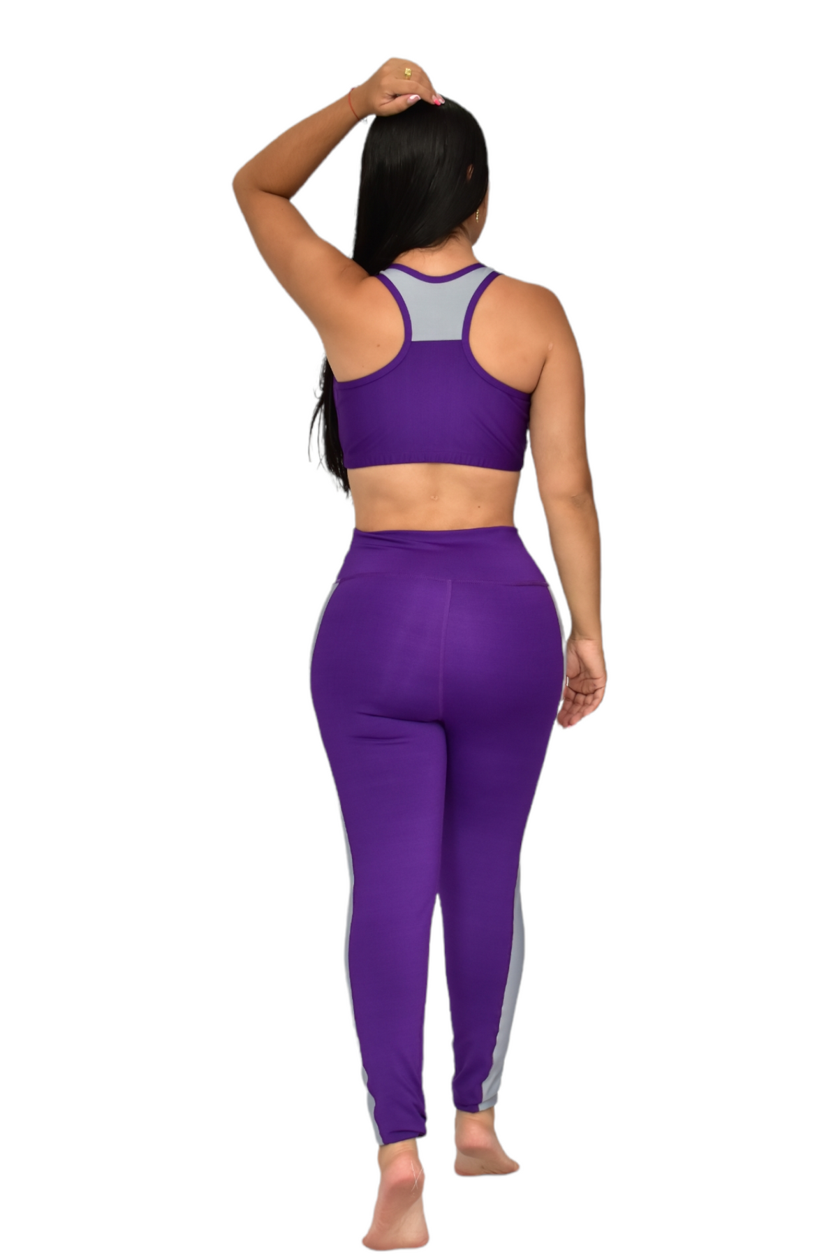LEGGINS COMBINADO SET 2 PIEZAS SUPLEX MORADO oversilvercolombia
