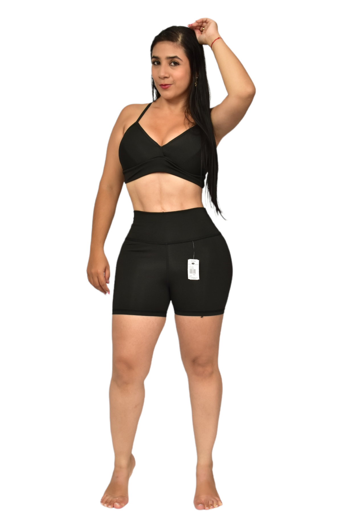 SHORT SET 2 PIEZAS SUPLEX NEGRO oversilvercolombia
