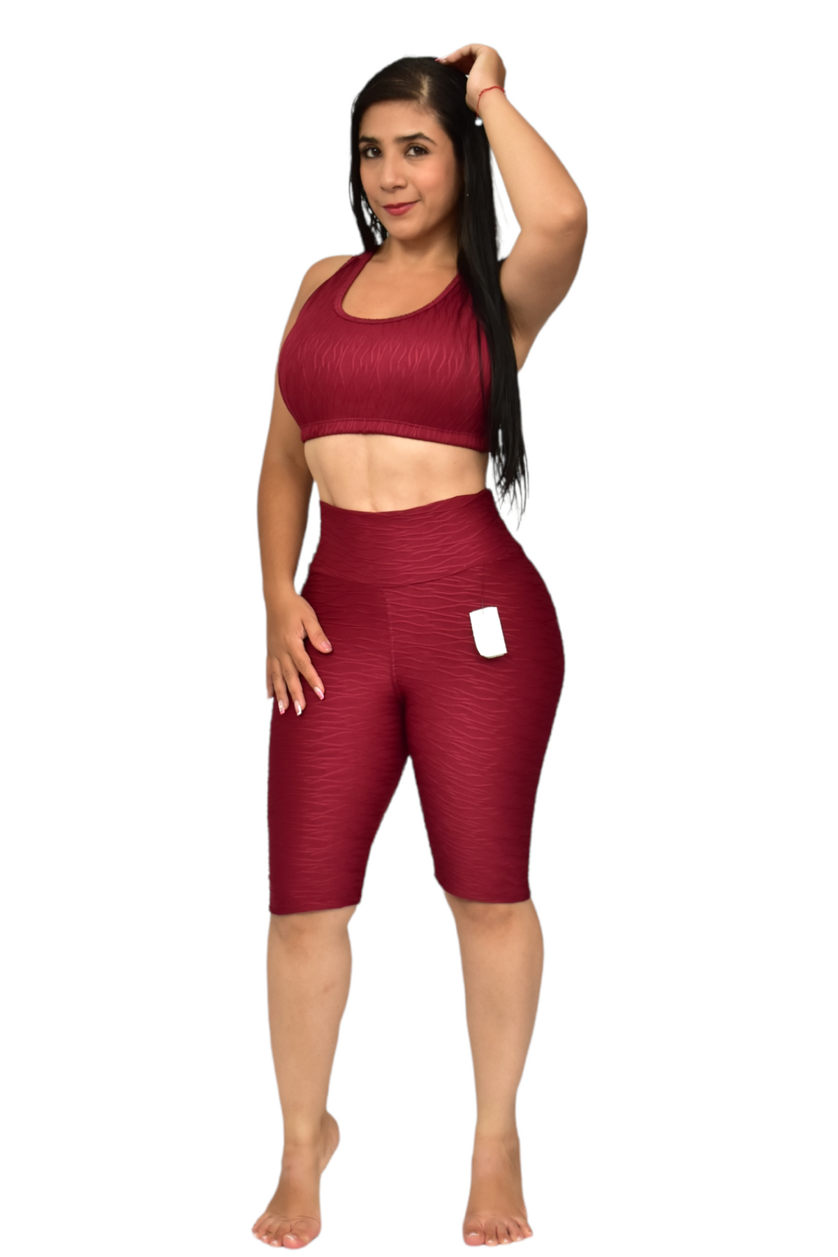 BIKER PUSH UP SET 2 PIEZAS TEXTURIZADO VINOTINTO oversilvercolombia