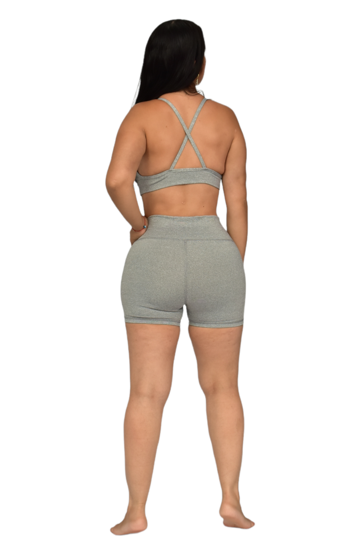 SHORT SET 2 PIEZAS SUPLEX GRIS JASPE oversilvercolombia