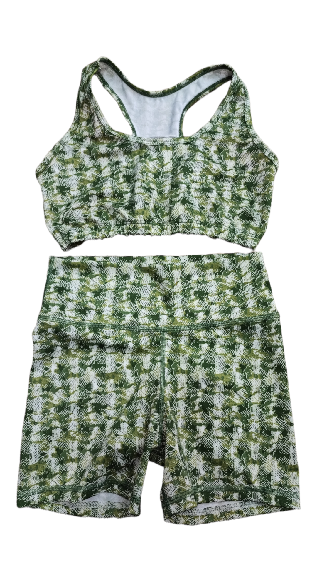 SHORT SET 2 PIEZAS SPORTGYM VERDE ROMBO oversilvercolombia
