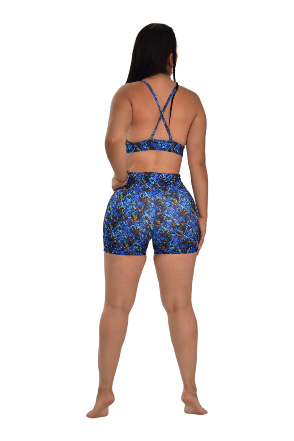 SHORT SET 2 PIEZAS SPORTGYM AZUL MANCHAS oversilvercolombia