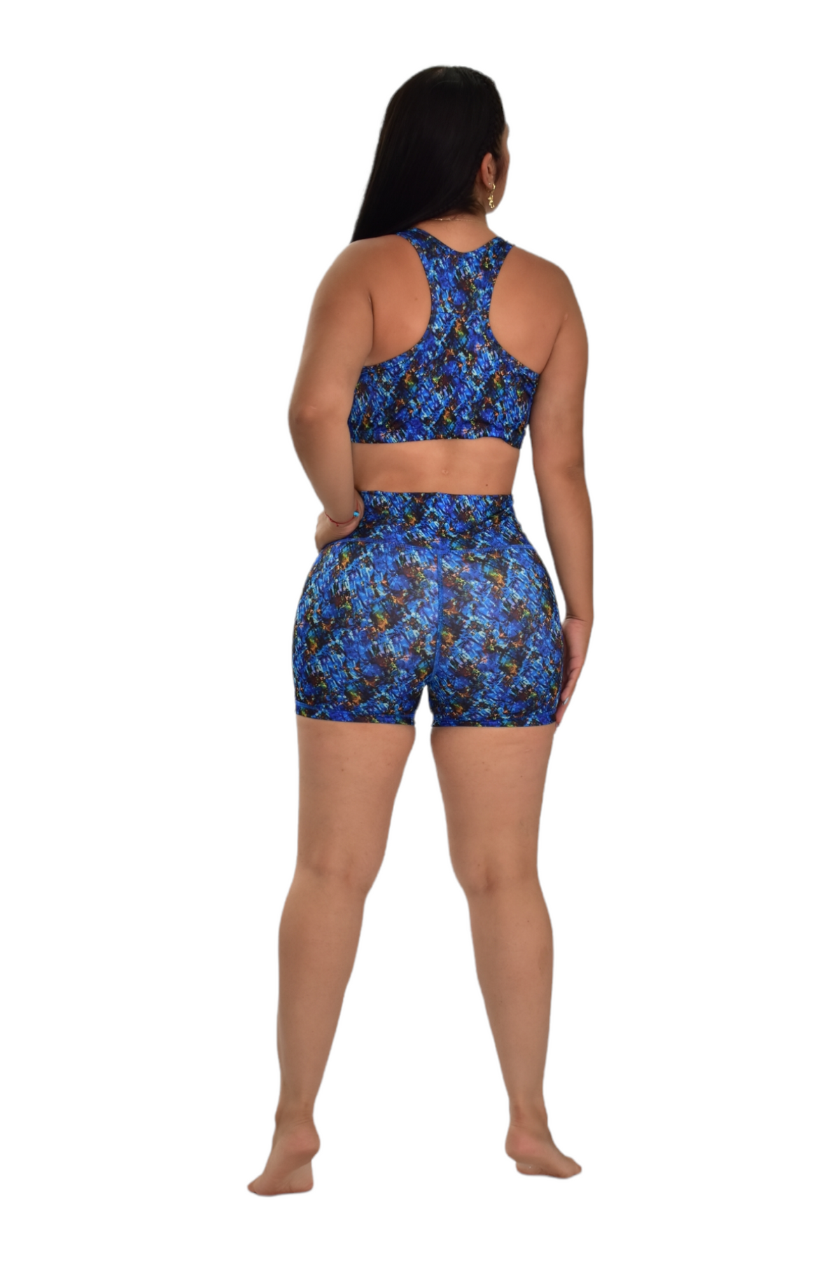 SHORT SET 2 PIEZAS SPORTGYM AZUL MANCHAS oversilvercolombia