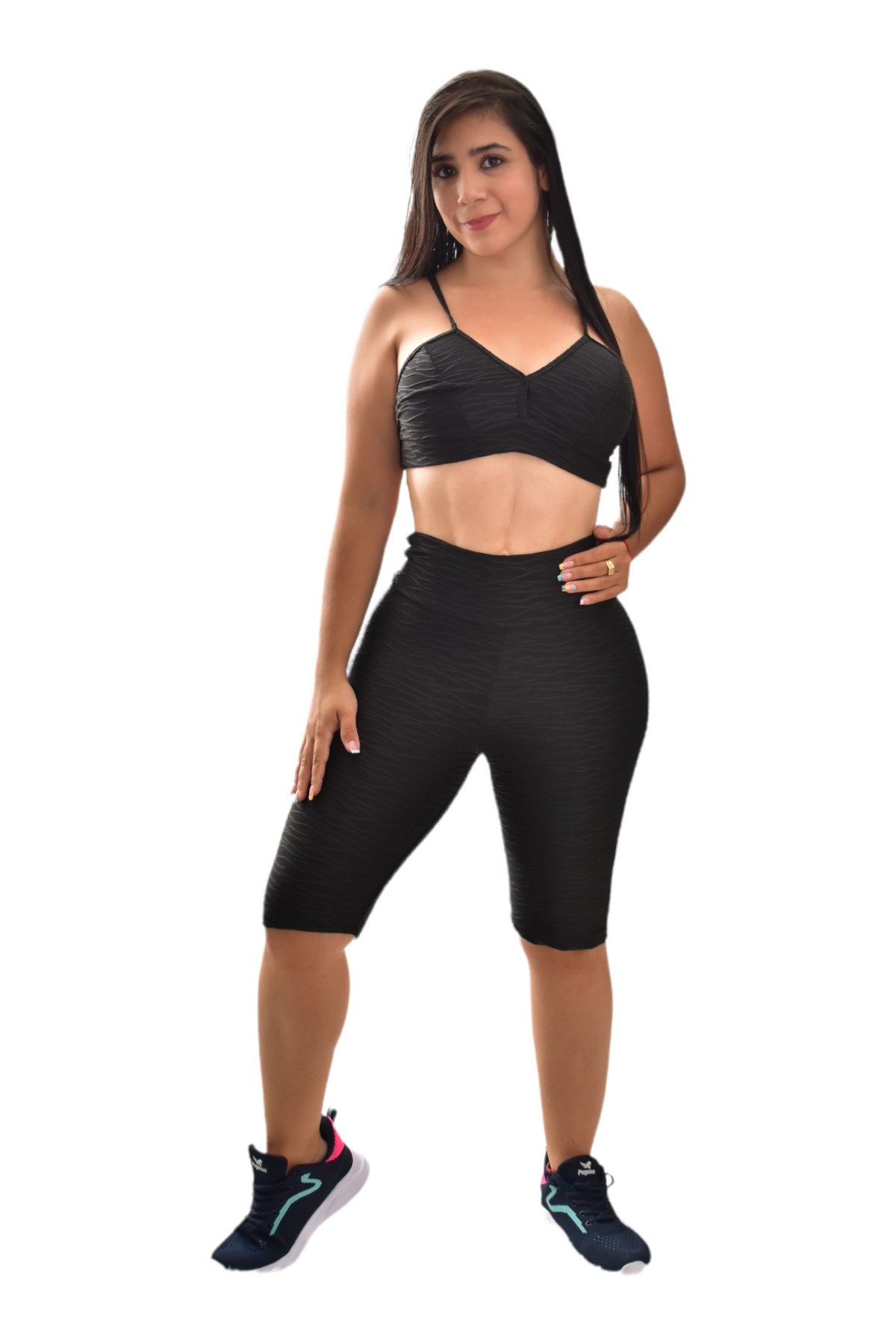 BIKER PUSH UP SET 2 PIEZAS TEXTURIZADO NEGRO oversilvercolombia