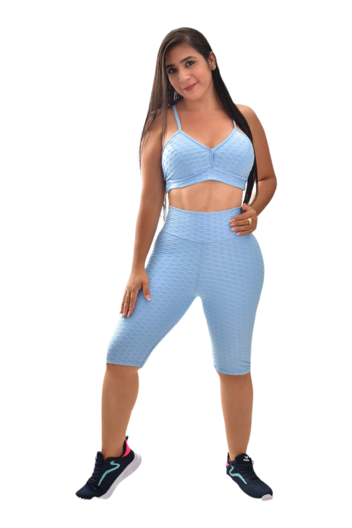 BIKER PUSH UP SET 2 PIEZAS TEXTURIZADO AZUL CLARO oversilvercolombia
