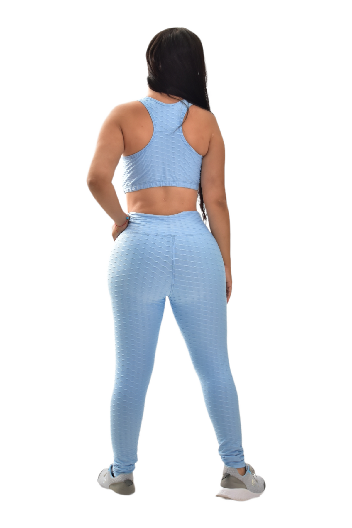 LEGGINS SET 2 PIEZAS TEXTURIZADO AZUL CLARO oversilvercolombia