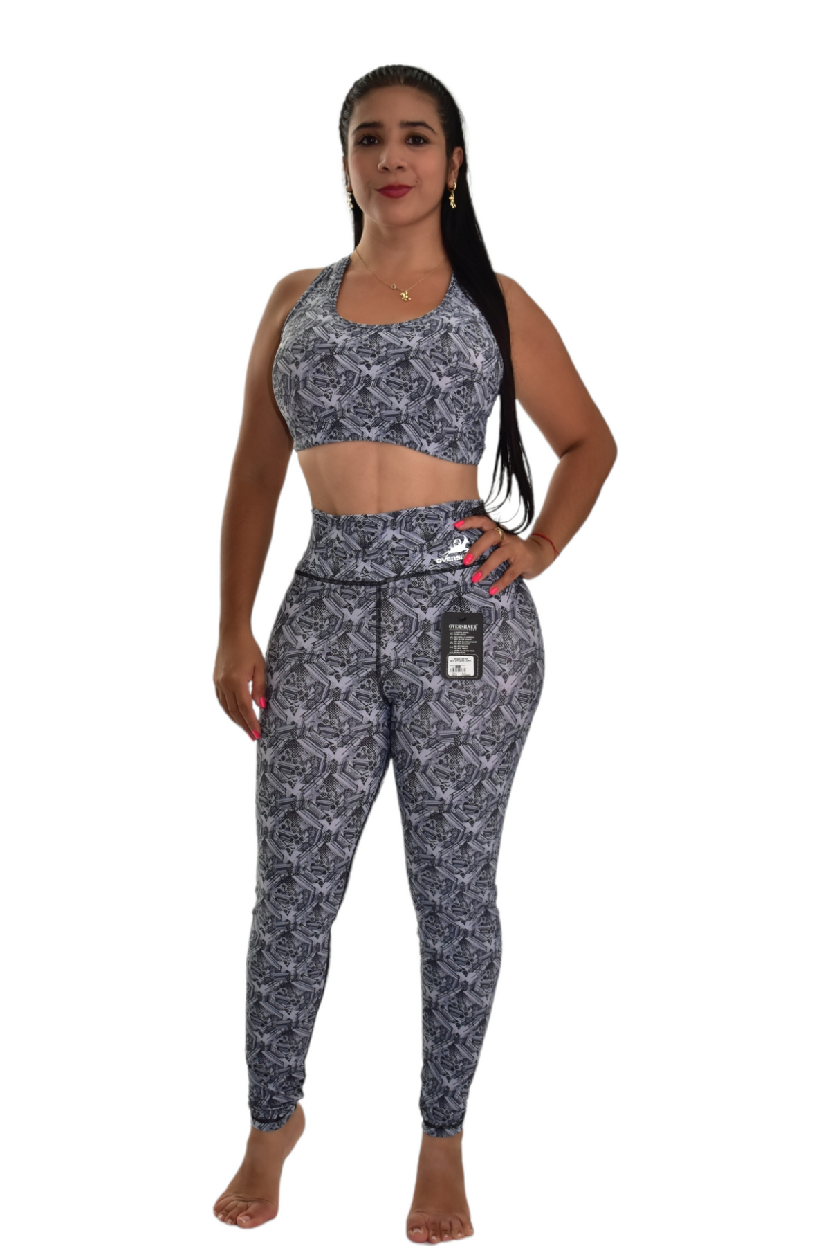 LEGGINS SET 2 PIEZAS PREMIUMTEX GRIS COLMENA oversilvercolombia
