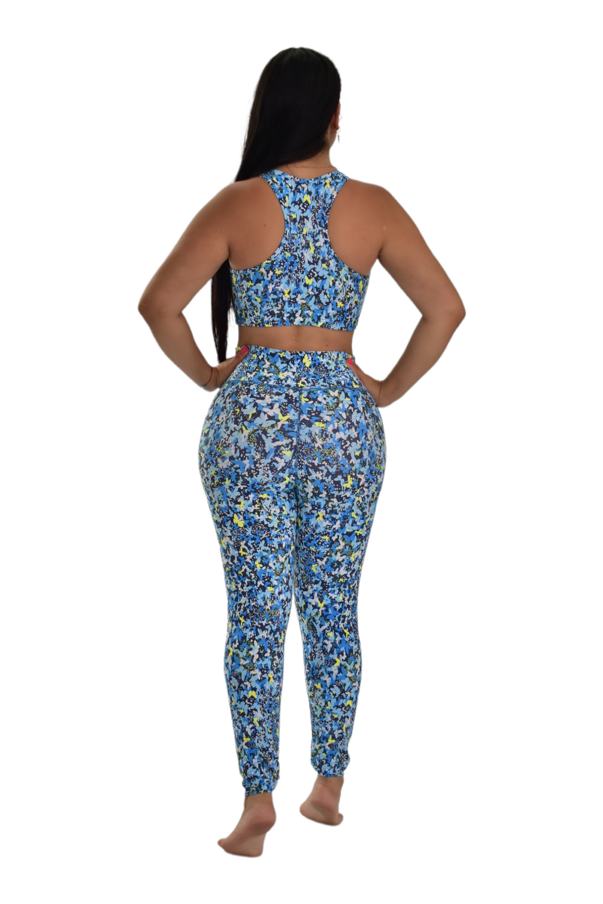 LEGGINS SET 2 PIEZAS PREMIUMTEX AZUL MARIPOSAS oversilvercolombia