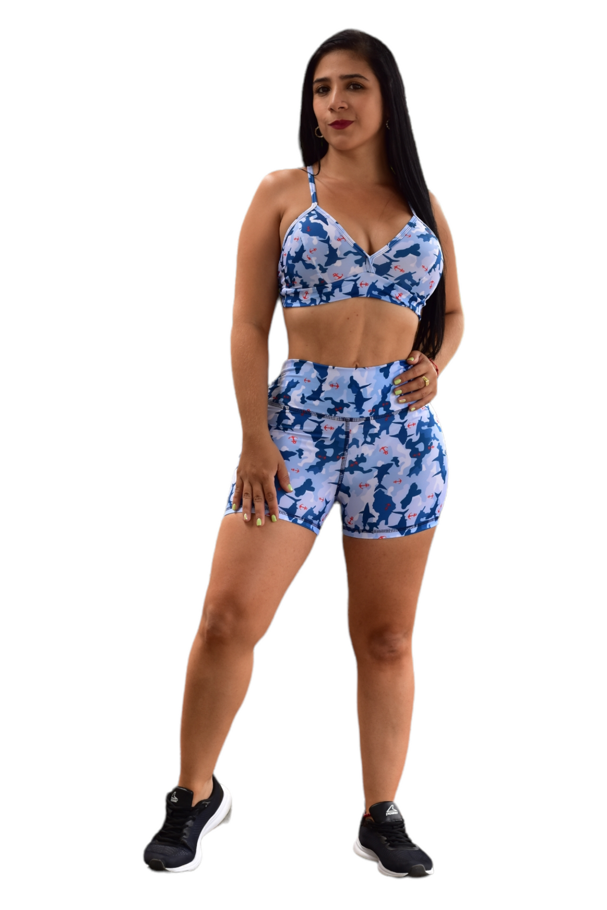SHORT SET 2 PIEZAS SPORTGYM AZUL TIBURON